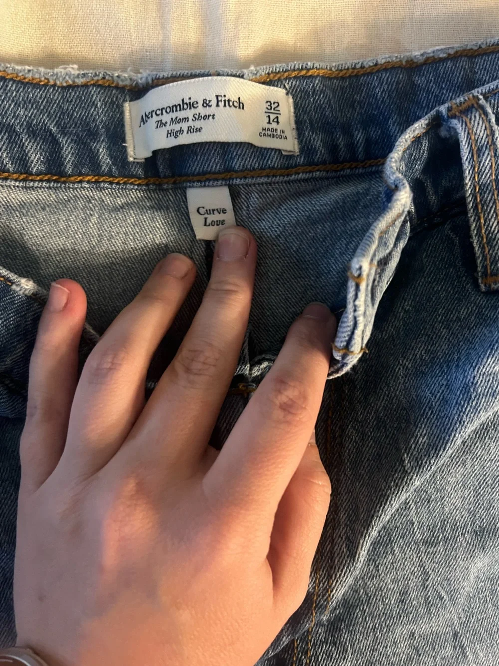 Abercrombie and fitch denim shorts